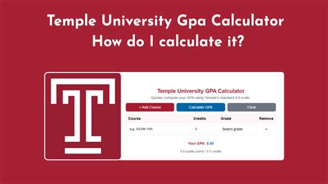 Gpa Calculator Temple