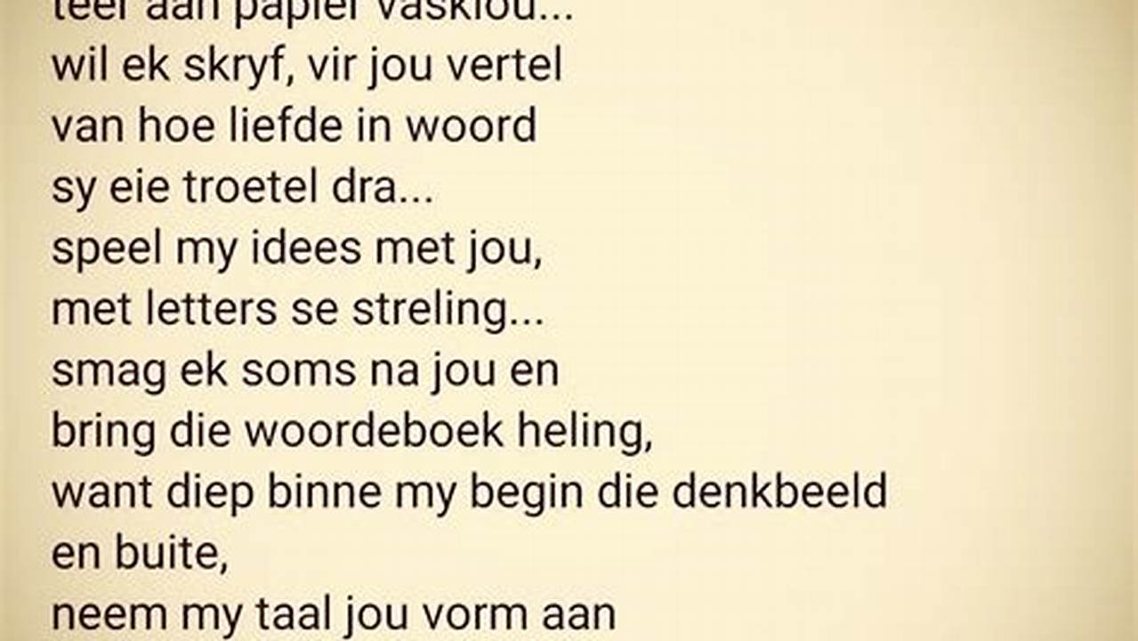 Gedigte en Rympies Afrikaans Is Maklik Kids poems, Afrikaans