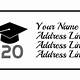 Graduation Address Labels Template Free