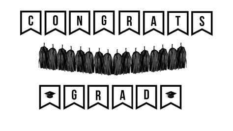 Download Graduation Banner SVG Free Printable