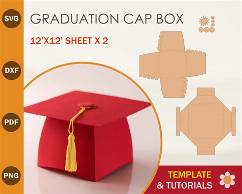 Cap off Your Graduation Celebration with Style: Unlock the Beauty of Graduation Cap Box SVG Templates