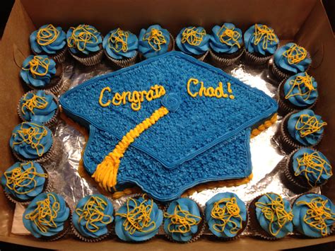 Graduation Cap Pull Apart Cupcakes Template