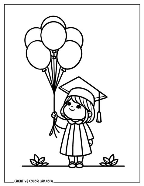 Graduation Coloring Page