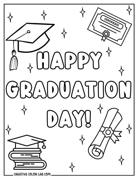 Graduation Coloring Pages