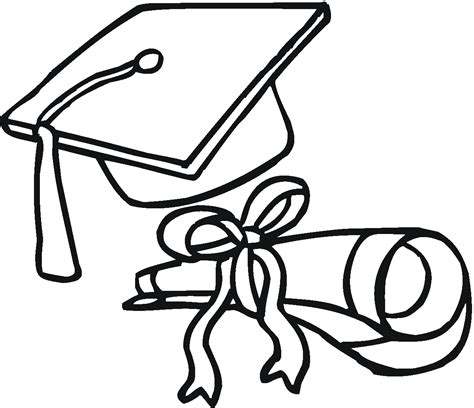 Graduation Coloring Pages Free Printable