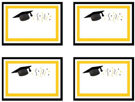 Graduation Label Templates Printable