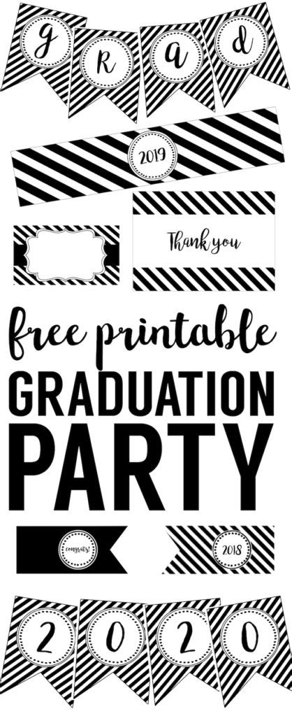 Graduation Party Free Printables