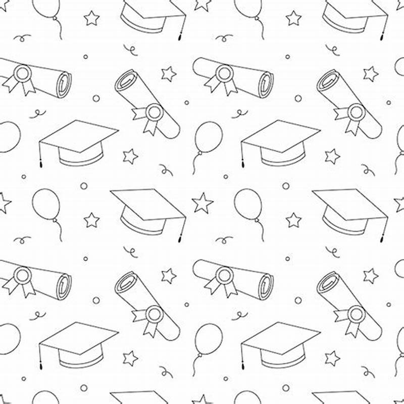 Graduation Pattern Background
