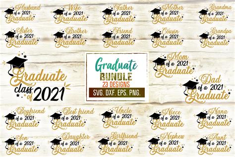 Download Graduation SVG Bundle, Graduate 2021 Svg Files