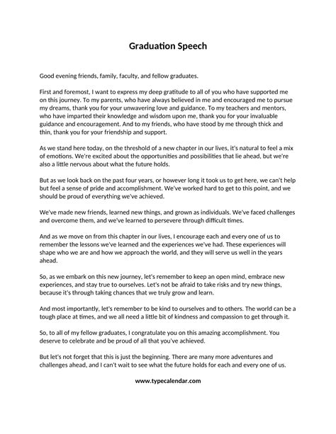 Graduation Speech Mother