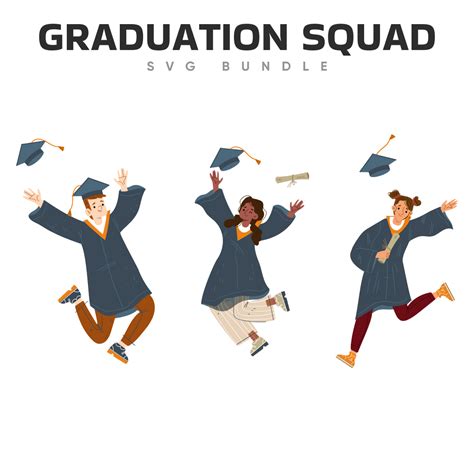 Join the Squad of Elegance: Get Your Hands on Exclusive Graduation Squad SVGs Now!