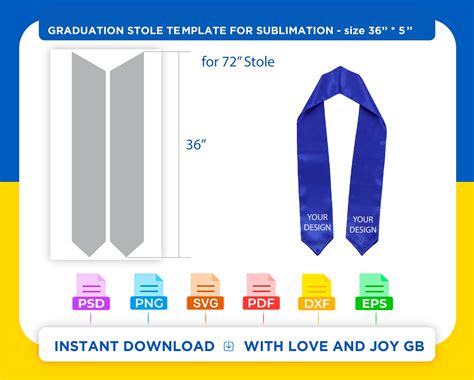 Graduation Stole Template Free Download