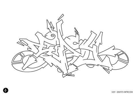 OMG! Another Graffiti Coloring Book of Room Signs Learn to draw