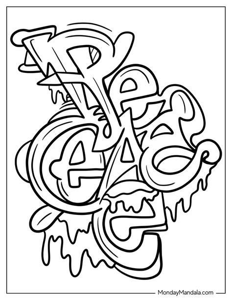 Graffiti Coloring Pages