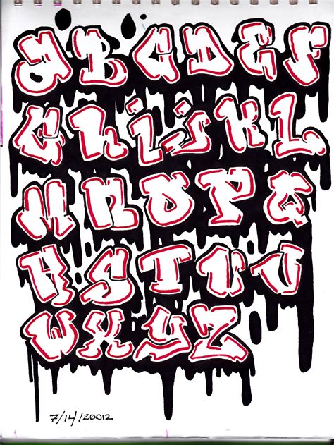 Graffiti Letter Alphabet Printables