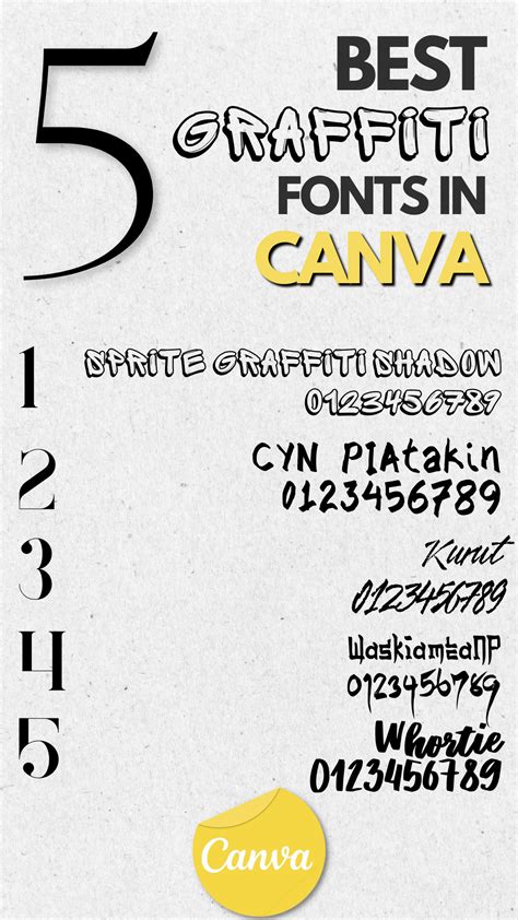 Graffiti Fonts Canva