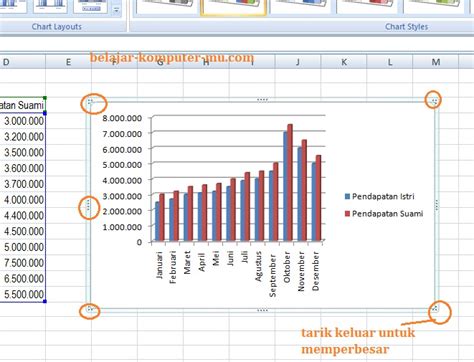Grafik Bar Microsoft Excel 2007