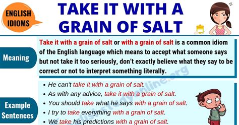 Unveiling the Esoteric Meaning of Grain of Salt: A Definition to Take with a Pinch of Savvy