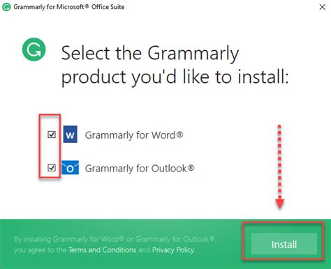 Grammarly for Webmail Outlook