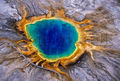 Grand Prismatic Spring aerial