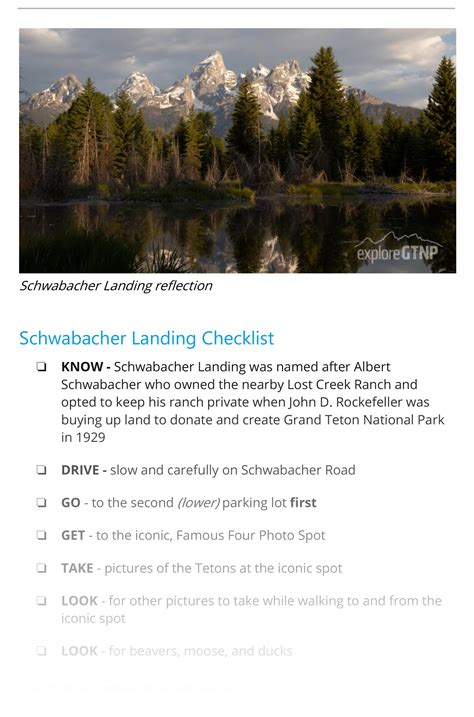 Recommendation Grand Teton