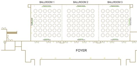 Grand ballroom dimensions