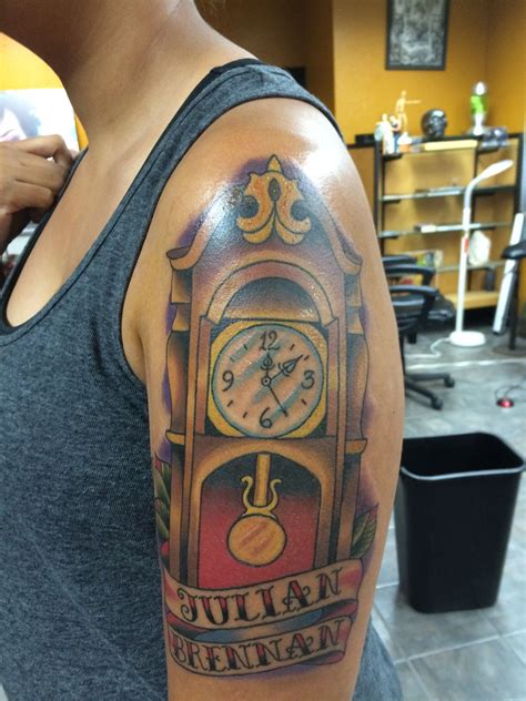 Pin by Charlie Pedigo on Tattoo Grandfather clock tattoo
