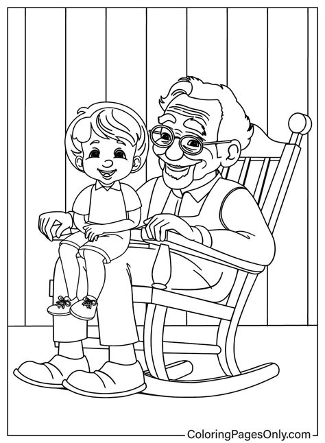 Grandfather Coloring Pages