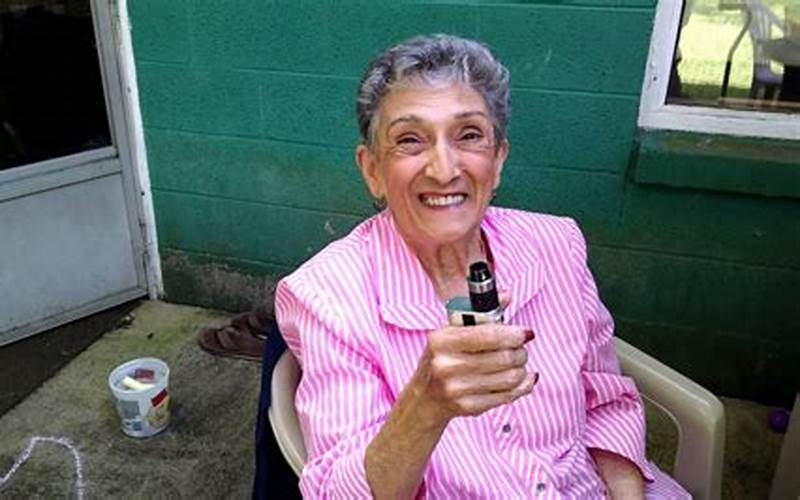 Grandma Vaping