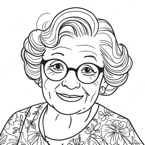 Grandma Coloring Page
