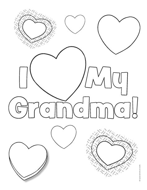 Grandma Coloring Pages Printable
