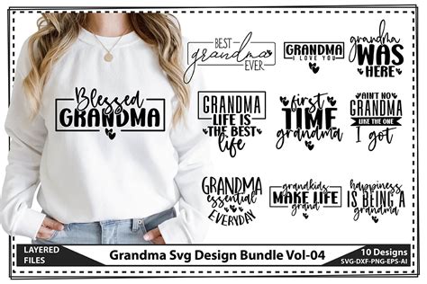Download Grandma Design Bundle Cameo