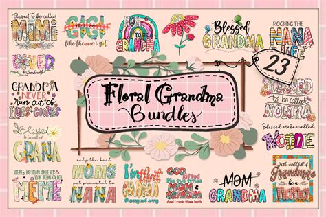 Download Grandma Design Bundle Commercial Use For Crafts