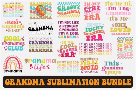 Download Grandma Design Bundle Printable