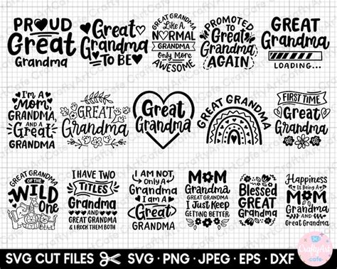 Download Grandma Design Bundle for Cricut Machine