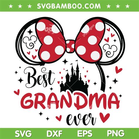 60+ Grandma Minnie Mouse SVG,Minnie mouse best grandma ever svg png