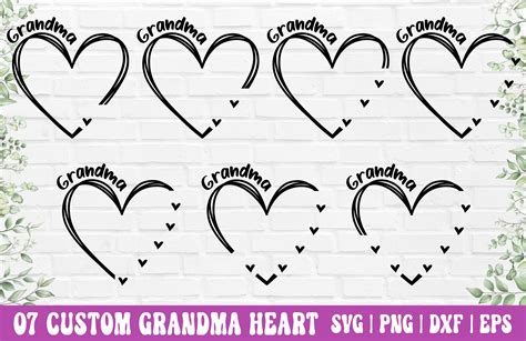 Craft a Heartfelt Tribute: Personalized Grandma SVG with Names for Cherished Keepsakes