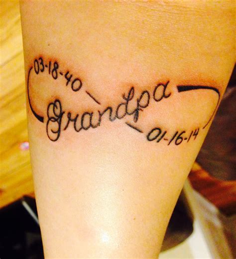 Grandpa Memory Tattoo