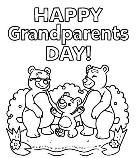 Grandparents Day Color Pages