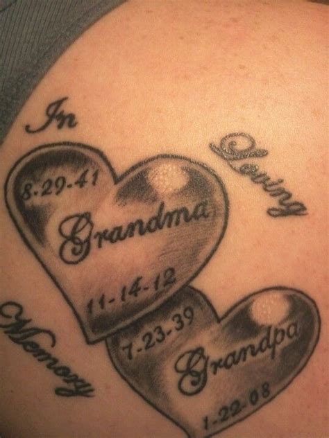 Grandparents Remembrance Tattoos