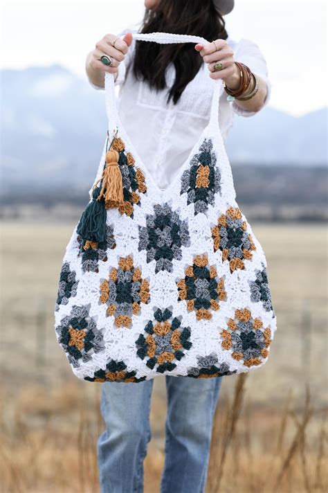 Granny Square Crochet Bags