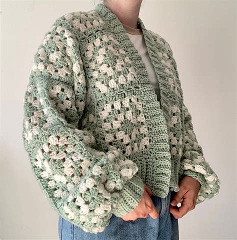 Granny Square Crochet Cardigan
