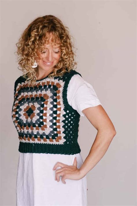 Granny Square Crochet Vest
