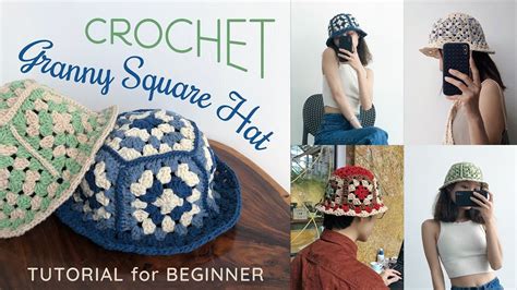 Granny Square Hat Crochet