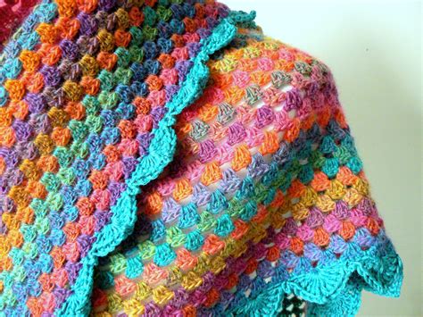 Granny Square Shawl Crochet