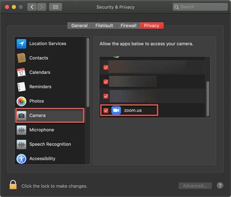 Granting Necessary Camera Permissions