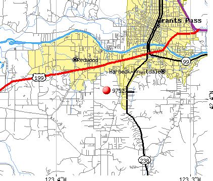 Grants Pass Oregon Zip Code Map