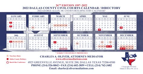 Granville County Court Calendar