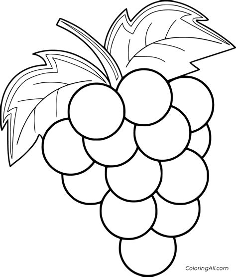 Grapes Coloring Page