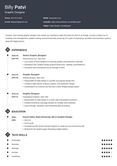 Graphic Design Resume 2020